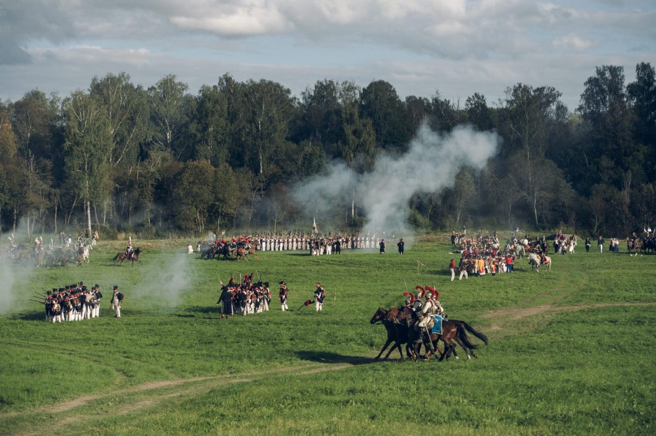 Репетиция реконструкции Бородинской битвы