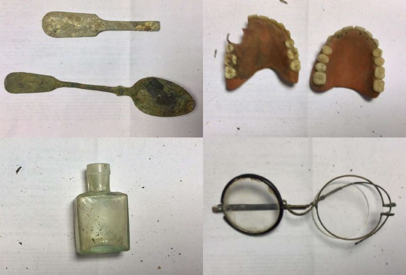 Вещи, найденные во время раскопок на Золотой Горе